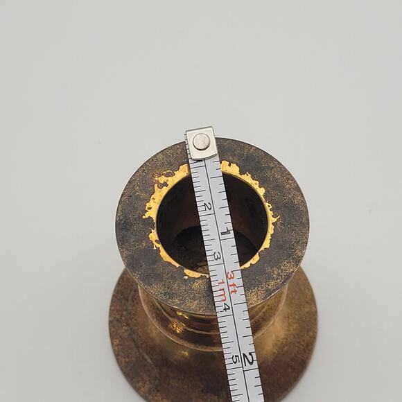 Brass Candlestick 2.5" Tall Removable Base - Picture 9 of 9